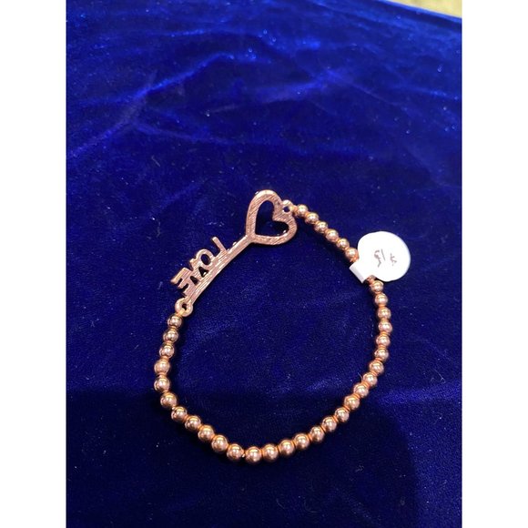 Rose Gold Stretch Bracelet - Picture 4 of 5